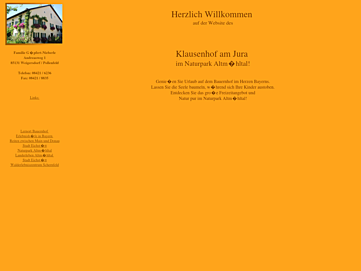 Screenshot of klausenhof-am-jura.byethost17.com