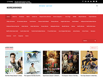 Screenshot of koreanhindi.com
