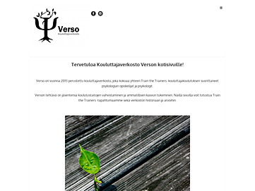 Screenshot of kouluttajaverkostoverso.fi