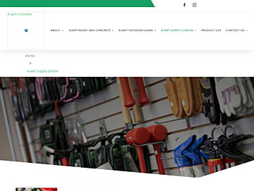 Screenshot of kuertconcretestore.com