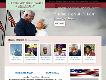 Screenshot of lewisfuneralhomeandchapel.com