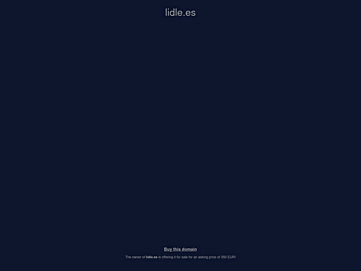 Screenshot of lidle.es