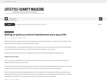 Screenshot of lifestyleandcharity.com