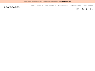 Screenshot of lovecases.co.uk