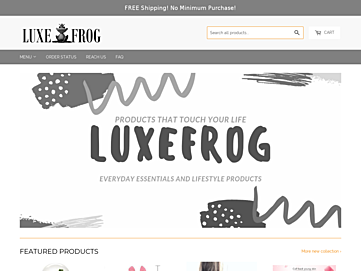 Screenshot of luxefrog.com