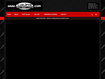 Screenshot of luxlifts.com.au