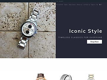 Screenshot of luxurytime.com