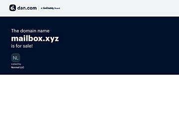 Screenshot of mailbox.xyz