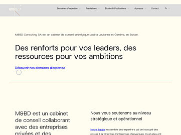Screenshot of mbdconsultinggroup.com