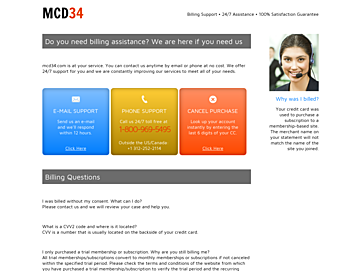 Screenshot of mcd34.com