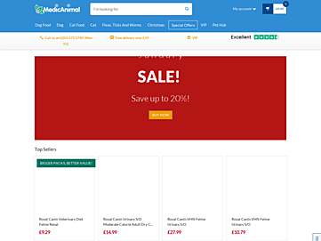 Screenshot of medicanimal.co.uk