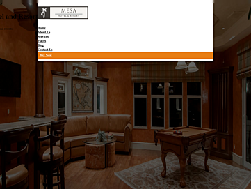 Screenshot of mesahotelsandresorts.com