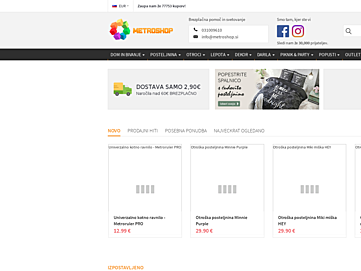 Screenshot of metroshop.si