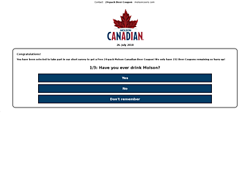 Screenshot of molson-freebie.win
