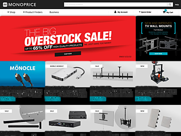 Screenshot of monoprice.com