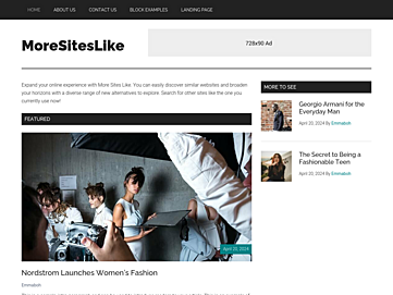 Screenshot of moresiteslike.com