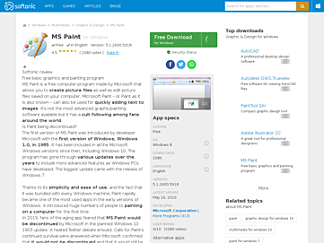 Screenshot of ms-paint.en.softonic.com