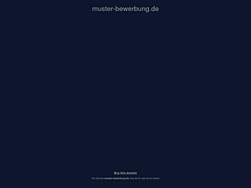 Screenshot of muster-bewerbung.de