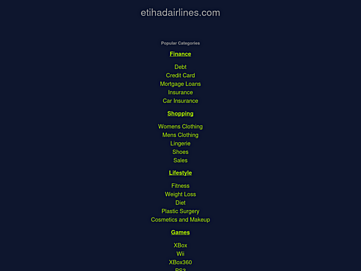Screenshot of mx7.etihadairlines.com
