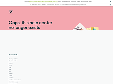 Screenshot of neosaurs.zendesk.com