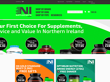 Screenshot of nisupplements.com