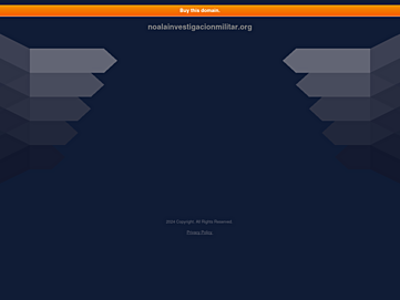 Screenshot of noalainvestigacionmilitar.org