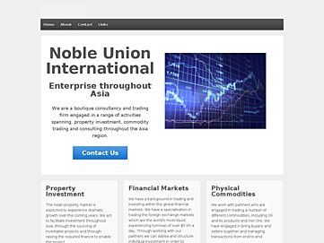Screenshot of nobleunionintl.com