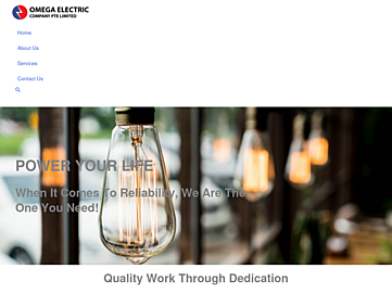 Screenshot of omegaelectricfiji.com