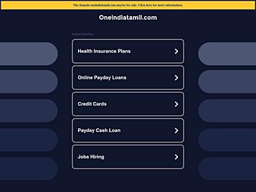 Screenshot of oneindiatamil.com