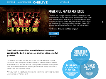 Screenshot of onelivemedia.com