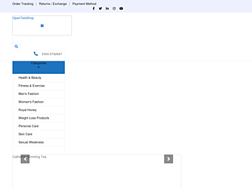 Screenshot of openteleshop.com.pk
