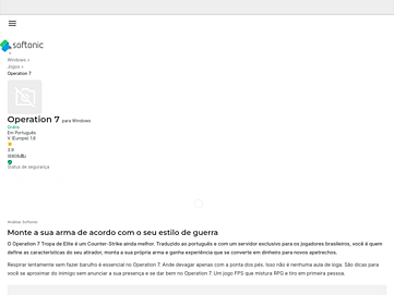 Screenshot of operation7.softonic.com.br