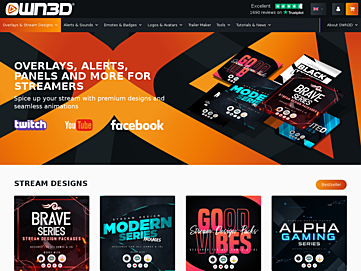 Screenshot of own3d.tv