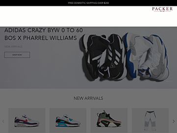 Screenshot of packershoes.com