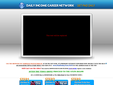 Screenshot of paidtodaynow.info