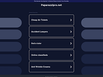 Screenshot of paparazzipro.net