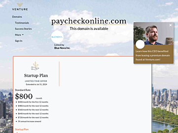 Screenshot of paycheckonline.com