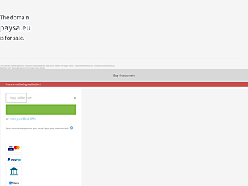 Screenshot of paysa.eu