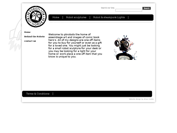 Screenshot of pbretrobots.com