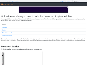 Screenshot of pdfcoffee.com