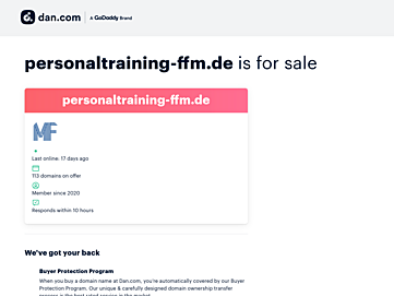 Screenshot of personaltraining-ffm.de