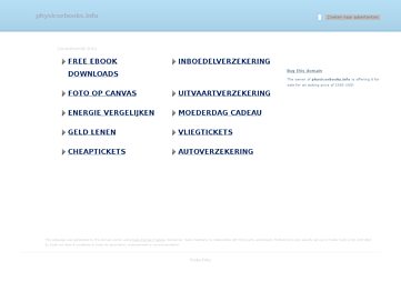 Screenshot of physicsebooks.info