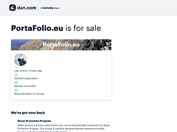 Screenshot of portafolio.eu