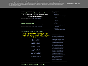 Screenshot of primavera4all.blogspot.com.eg