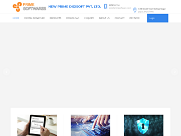 Screenshot of primesoftware.co.in