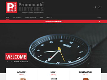 Screenshot of promenadewatches.com