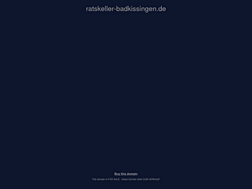 Screenshot of ratskeller-badkissingen.de