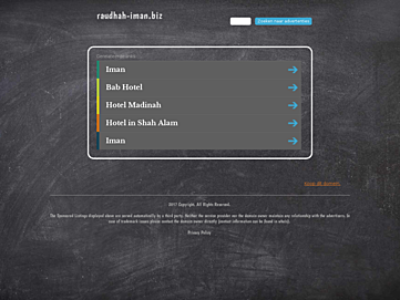 Screenshot of raudhah-iman.biz