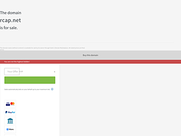 Screenshot of rcap.net