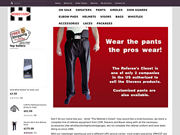 Screenshot of refcloset.com